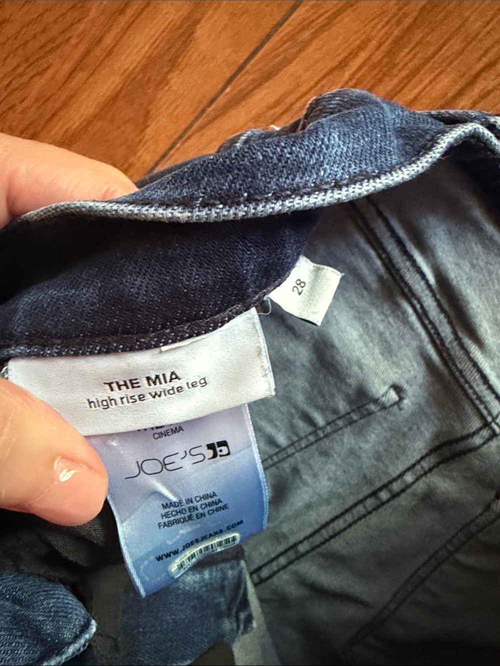 Joe’s Jeans The Mia High Rise Wide Leg Jeans- size 28 - Picture 4 of 7